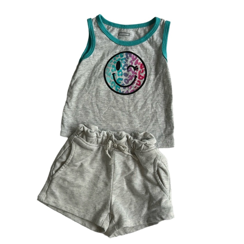 2 piece tank top and short set for baby girl 12M
